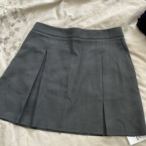 Topshop Pleated Grey Skirt NWT